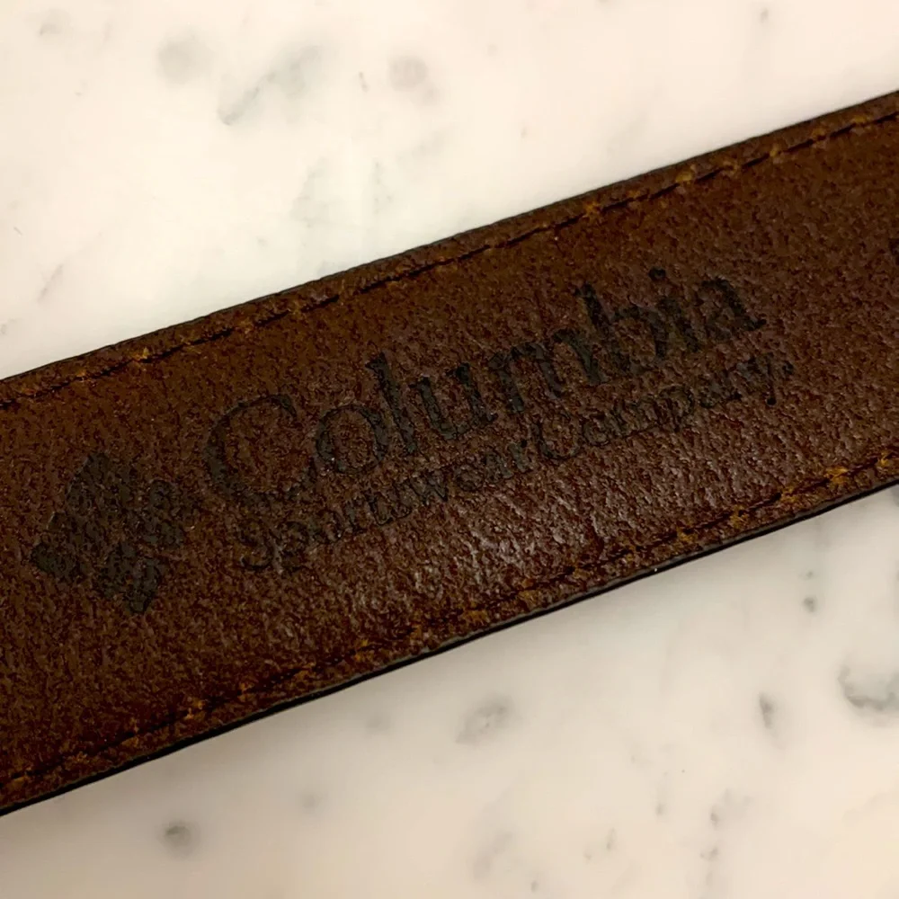 Columbia Belt Brown Mens Size 40